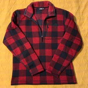 Plaid North Face Pullover